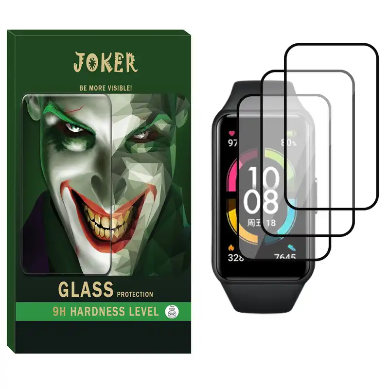محافظ صفحه نمایش نانو جوکر مدل NJK مناسب برای ساعت هوشمند آنر Band 6 بسته سه عددی