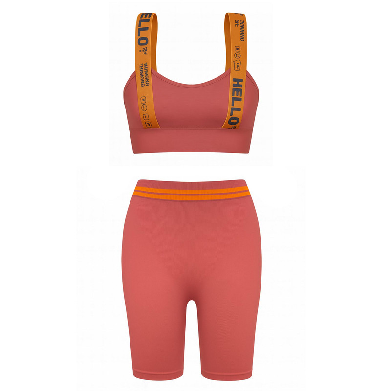 ست نیم تنه و شلوارک ورزشی زنانه ماییلدا مدل 5327