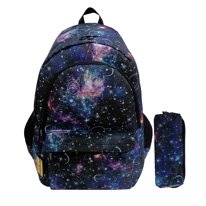 عکس شماره 12 : کوله پشتی رسپینا مدل کهکشان زحل به همراه جامدادی