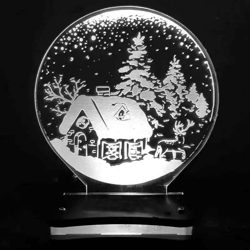 چراغ خواب مدل کلبه برفی