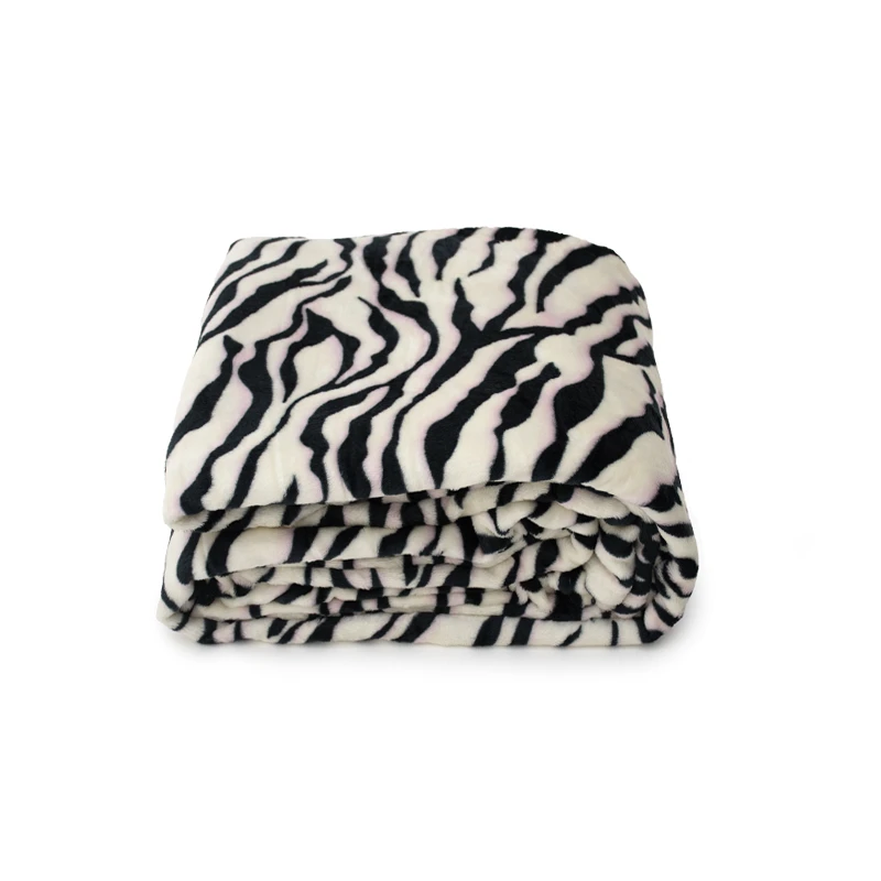 پتو مسافرتی 2 نفره مدل پلنگی ژله ای سایز 220x200 سانتی‌متر