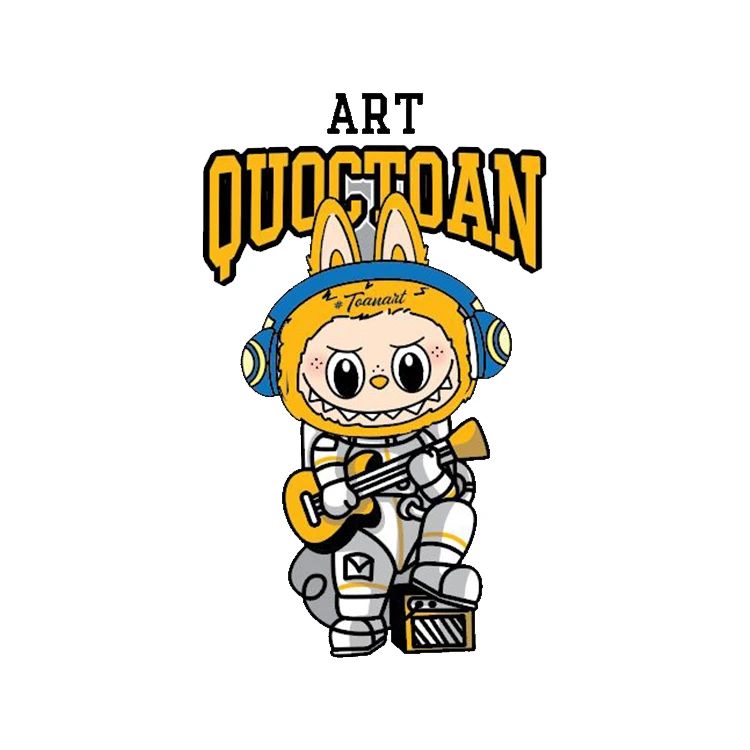 استیکر پارچه و لباس پاد آفرین مدل لبوبو فضانورد کد 31