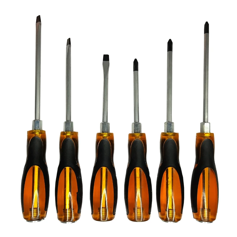 پیچ گوشتی ضربه خور دو سو و چهار سو لیوبی مدل ZXS-99 بسته 6 عددی