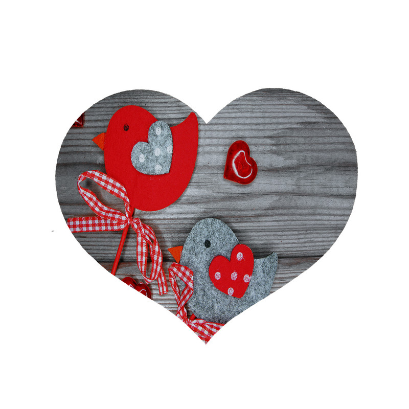 پادری مدل قلب طرح گنجشک کد 6058 سایز 90x90 سانتی متر 