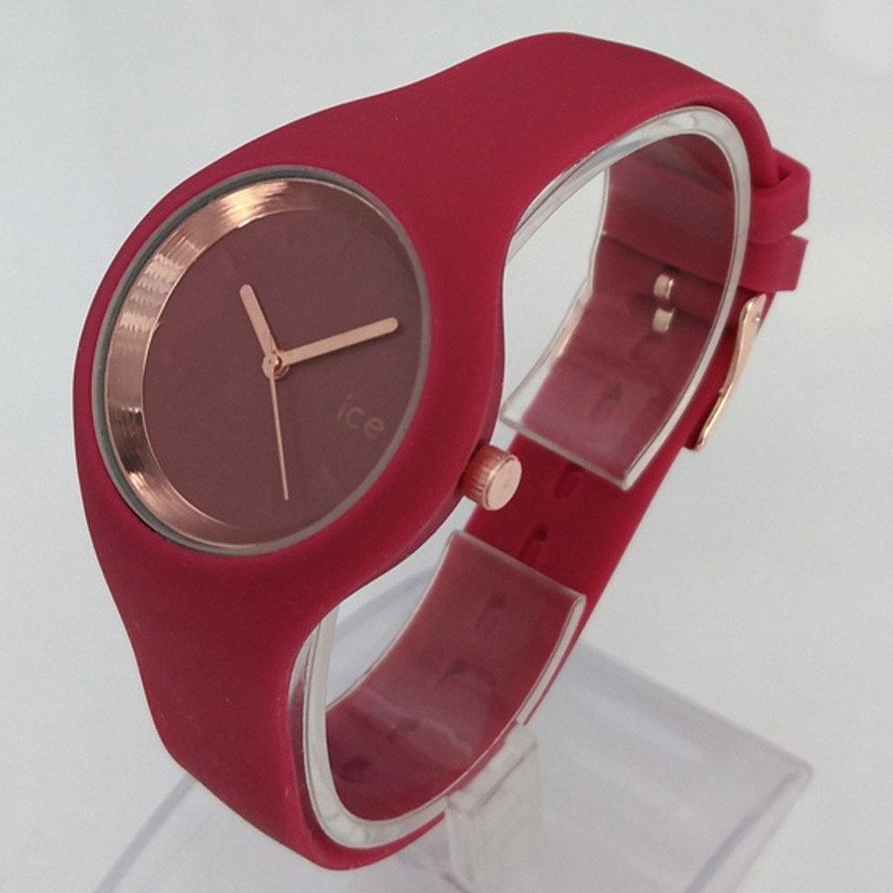 ساعت مچی عقربه ای دخترانه مدل بندسیلیکونی