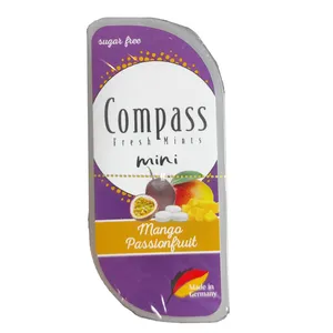 مینی قرص خوشبو کننده بدون شکر با طعم انبه و پشن فروت کامپاس - 7 گرم