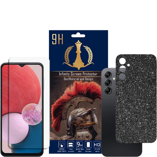  برچسب پوششی اینفینیتی مدل PRO MAX مناسب برای گوشی موبایل سامسونگ Galaxy A14 به همراه محافظ صفحه نمایش