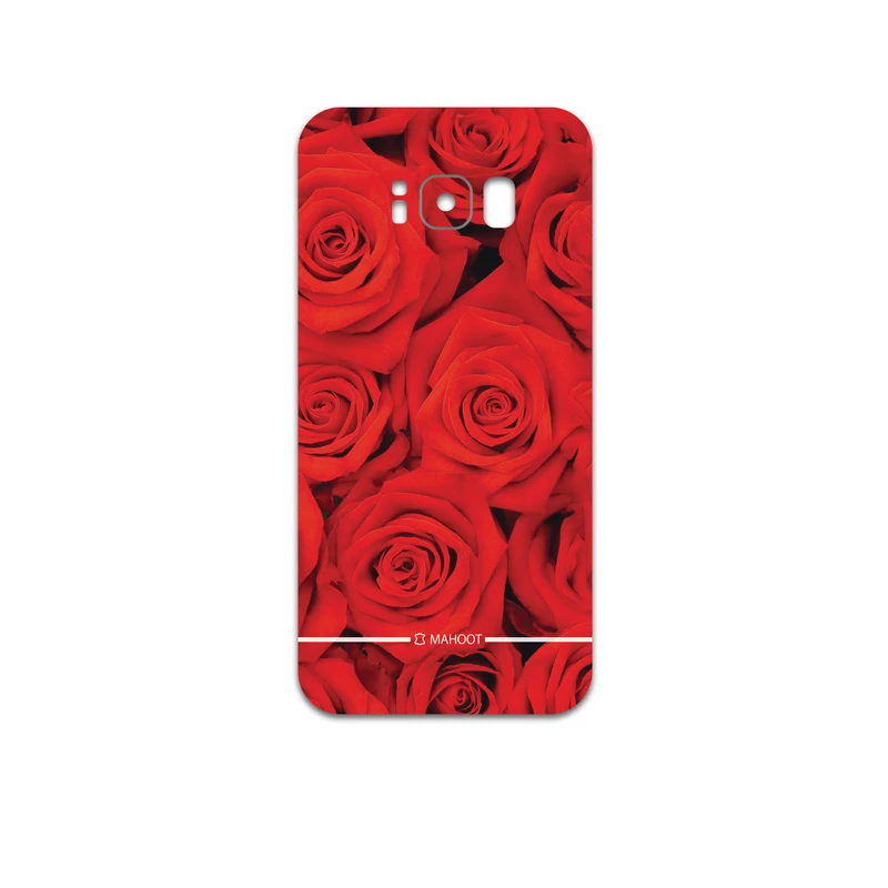 برچسب پوششی ماهوت مدل Red-Flower مناسب برای گوشی موبایل سامسونگ Galaxy S8