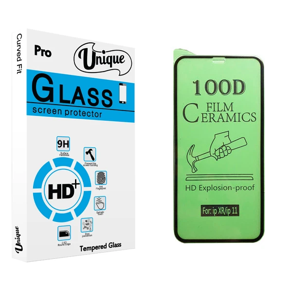 محافظ صفحه نمایش سرامیکی يونيک مدل +Clear مناسب برای گوشی موبایل اپل iPhone 11