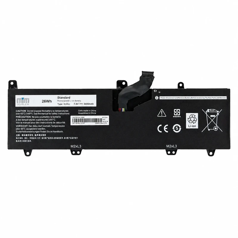 باتری لپ‌تاپ 3 سلولی دابل ام مدل 0JV6J مناسب برای لپ تاپ Inspiron 11-3135