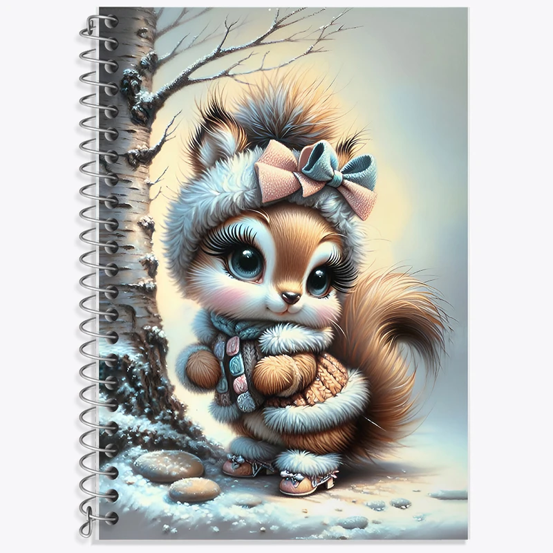 دفتر لغت 50 برگ خندالو طرح سنجاب کیوت کد F7143