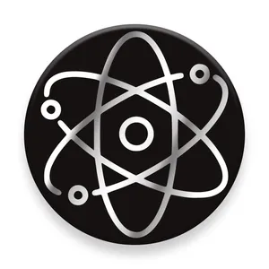 برچسب مدل Atom transparent مناسب برای پایه نگهدارنده مغناطیسی