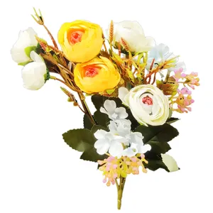 دسته گل مصنوعی مدل رز کد 985