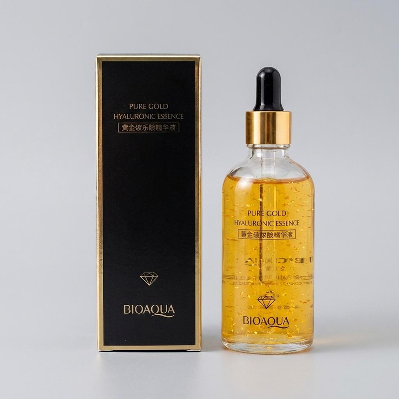 سرم صورت بایو آکوا مدل pure gold حجم 100 میلی لیتر