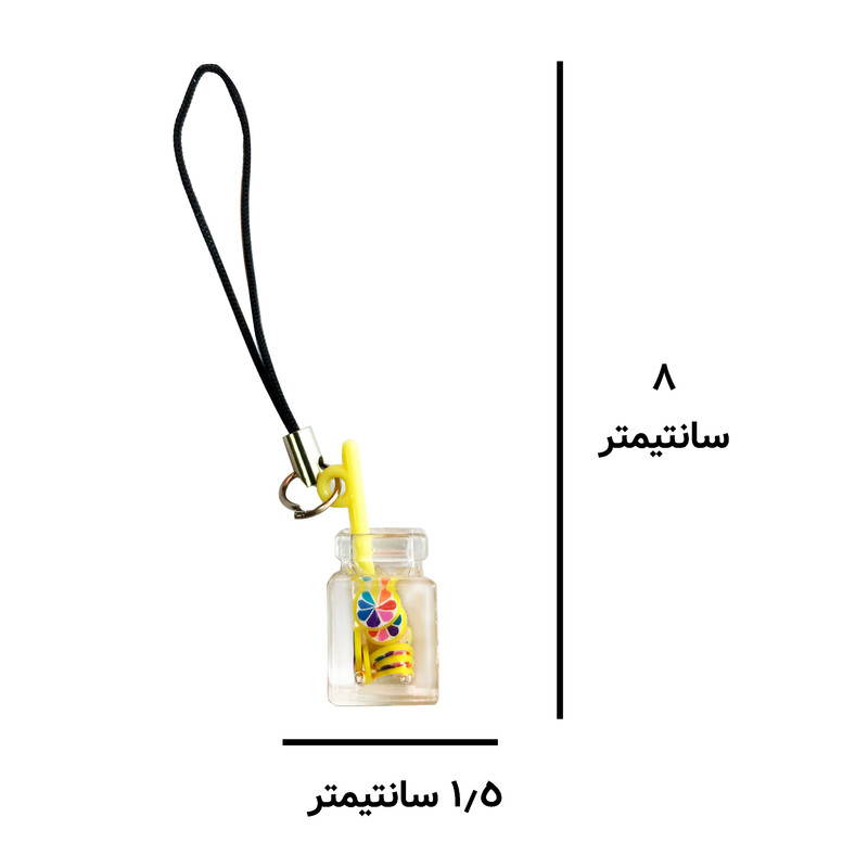 بند نگهدارنده فلش مموری مدل نوشیدنی رنگی مجموعه 2 عددی