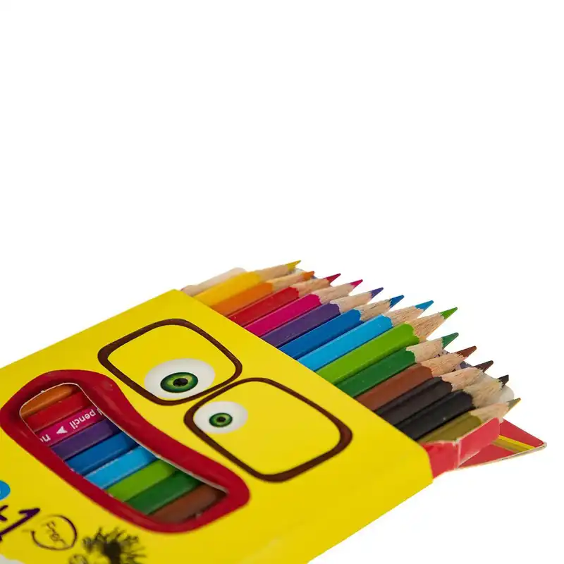 مداد رنگی 12 رنگ آریا کد 10 به همراه پاک کن