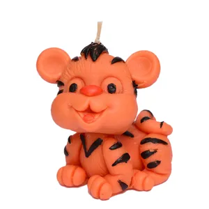 شمع دست ساز مدل ببر خندان