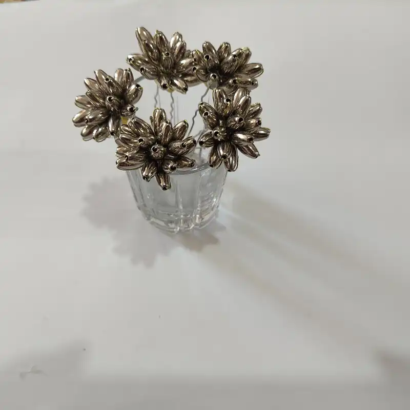 سنجاق مو زنانه مدل گندمی بسته پنج عددی