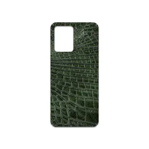 MAHOOT Green-Crocodile-Leather Cover Sticker for Xiaomi Redmi Note 12 5G