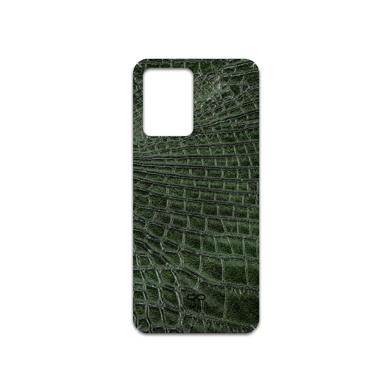 برچسب پوششی ماهوت مدل Green-Crocodile-Leather مناسب برای گوشی موبایل شیائومی Redmi Note 12 5G