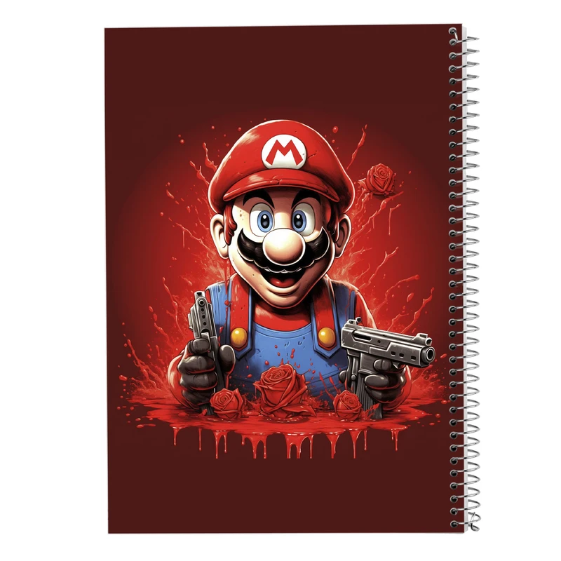 دفتر مشق 100 برگ مدوپد مدل سوپرماریو super mario کد DF2918