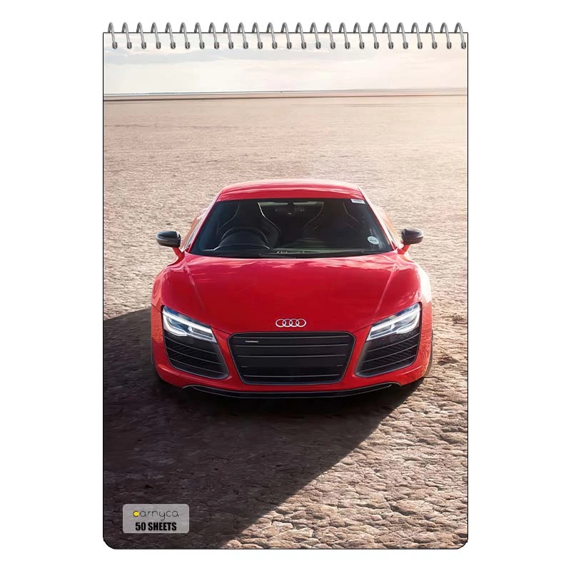 دفتر نقاشی 50 برگ سیمی کارنیکا طرح آئودی Audi کد 43571