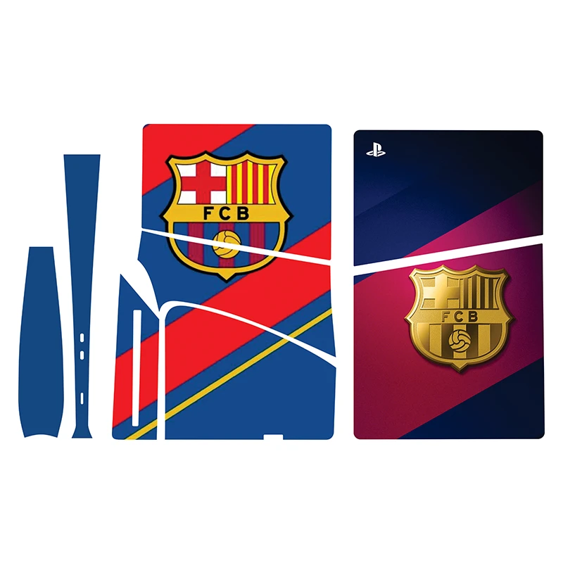 برچسب کنسول بازی پلی استیشن 5 اسلیم مدل Barcelona 06 مجموعه 5 عددی 