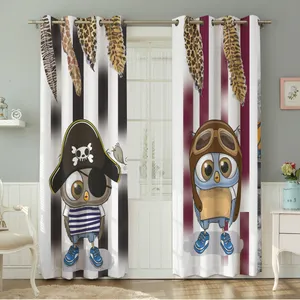 پرده نیروانا طرح  کودک مدل مخمل کد 8272 سایز 140×280 سانتی متر