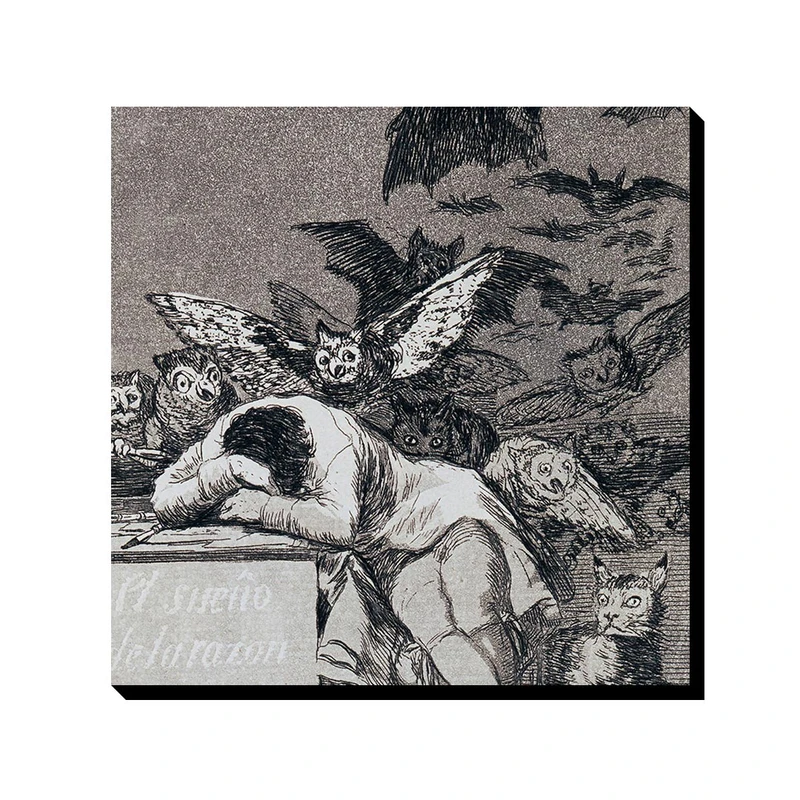 تابلو ترمه طراحان ایده طرح خواب عقل، هیولا تولید می‌کند از گویا کد art0265