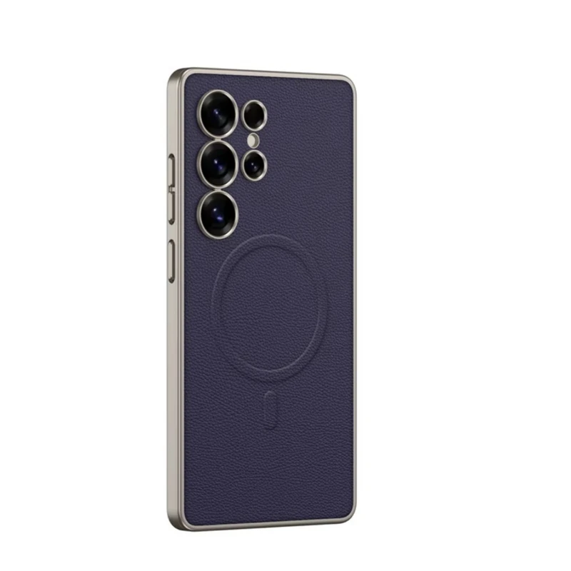 کاور جی کی کی مدل LEATHER MAGNETIC مناسب برای گوشی موبایل سامسونگ Galaxy S25 ultra
