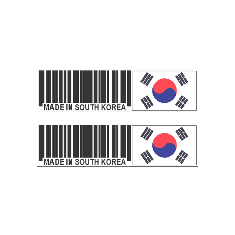 برچسب بدنه خودرو رایسان طرح لچکی کره جنوبی کد SL052 بسته دو عددی