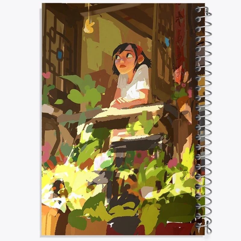 دفتر ژورنال نویسی 50 برگ خندالو مدل نقطه ای طرح دخترانه کد F596