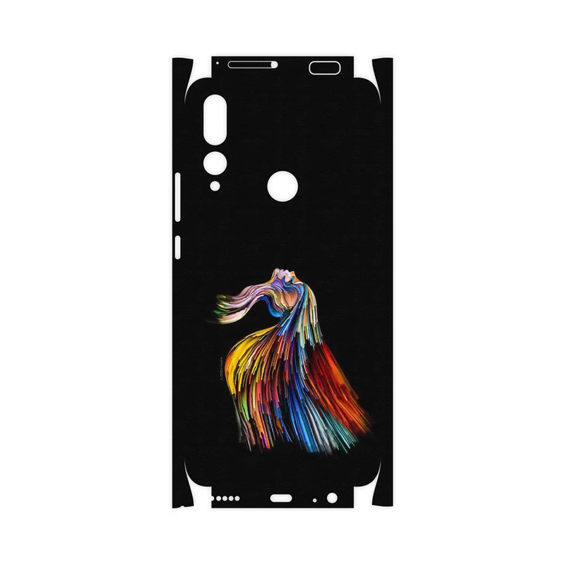 برچسب پوششی ماهوت مدل Rainbow Hair Digital Art-FullSkin مناسب برای گوشی موبایل هوآوی Y9 Prime 2019