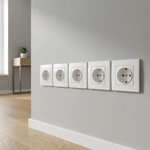 پریز برق ارت دار دلند مدل آسا بسته 5 عددی