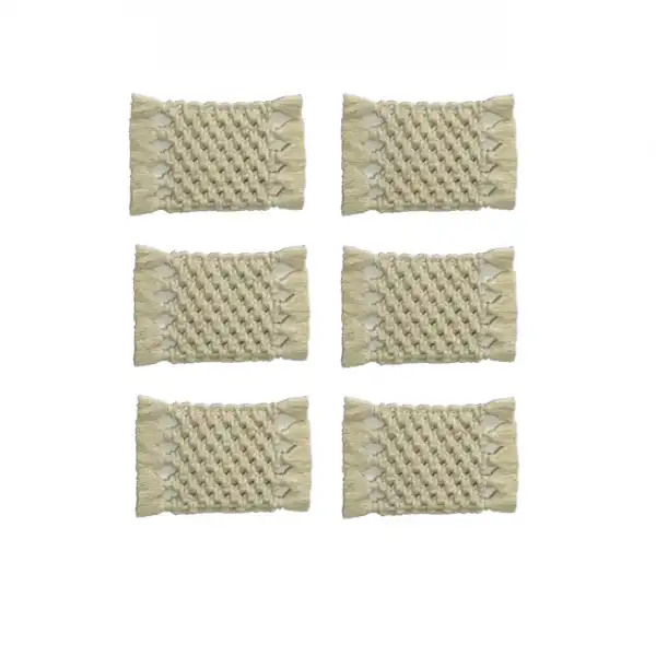 زیر لیوانی مدل مکرومه بسته 6 عددی