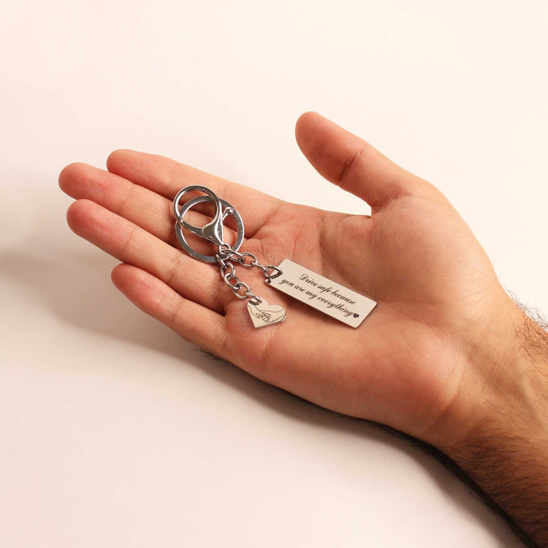 جاکلیدی گلسو مدل Drive Safe و قلب جاکلیدی گلسو مدل Drive Safe و قلب