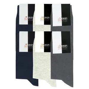 جوراب مردانه آریان نخ باف مدل 5121 sh مجموعه 6 عددی