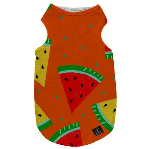 لباس سگ و گربه 27 طرح Yalda Orange کد MH559 سایز XL