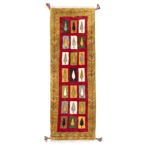 گبه دستباف کناره طول یک و نیم متر سی پرشیا کد 122556