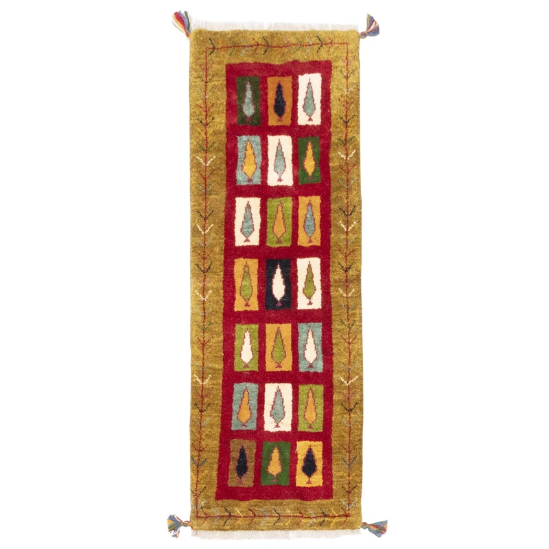 گبه دستباف کناره طول یک و نیم متر سی پرشیا کد 122556