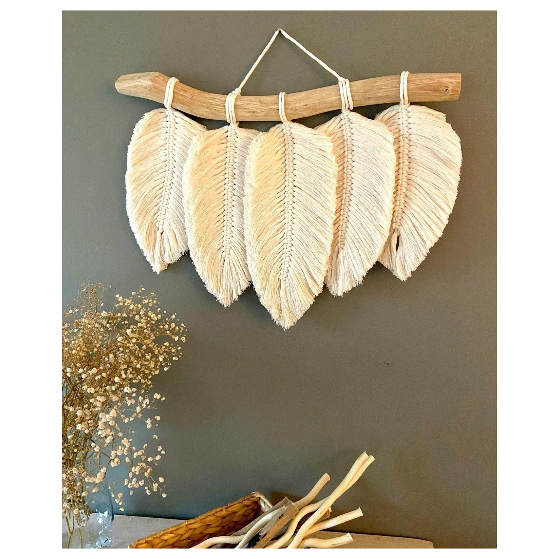 اویز بافتنی مدل مکرومه