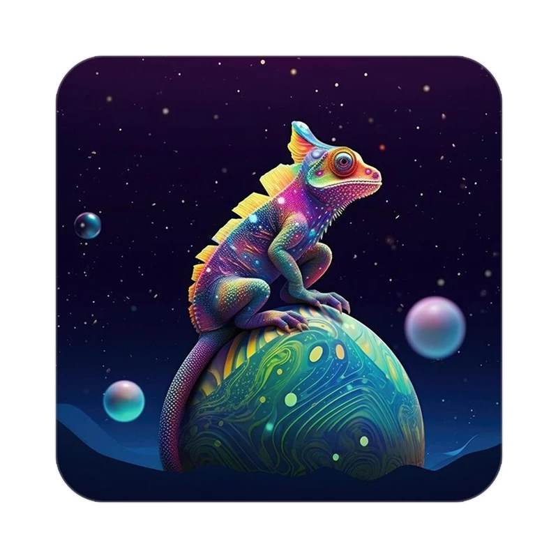 زیر لیوانی کاکتی طرح حیوانات رنگی مدل mp25670