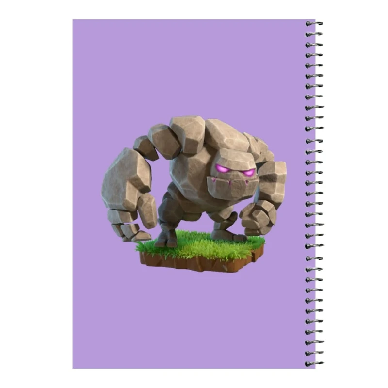 دفتر مشق 80 برگ اس جی مدل کلش رویال کد 14