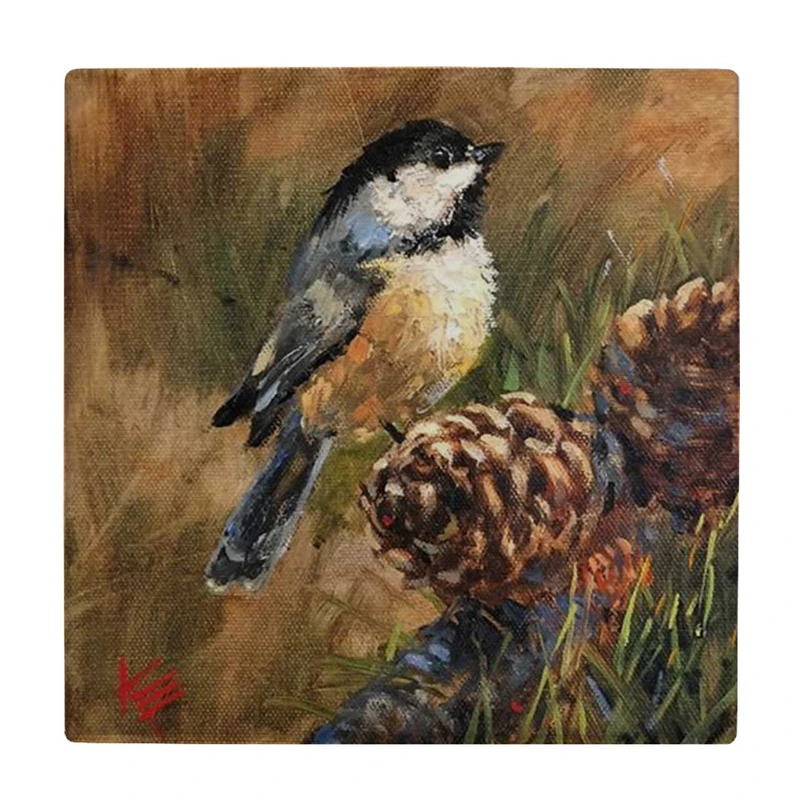  زیر لیوانی  طرح نقاشی پرنده کد    6167395_5500