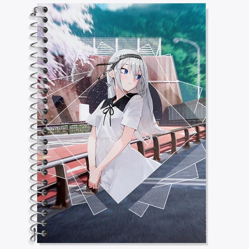 دفتر زبان 50 برگ خندالو مدل سه خط طرح کی شیروگانه انیمه کاگویا ساما کد 16047