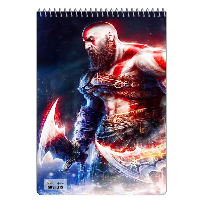 دفتر نقاشی 50 برگ سیمی کارنیکا طرح گاد اف وار God of War کد 38960