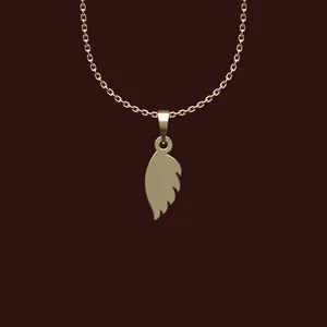 گردنبند طلا 18 عیار زنانه مدوپد مدل پر کد W2-1-1144