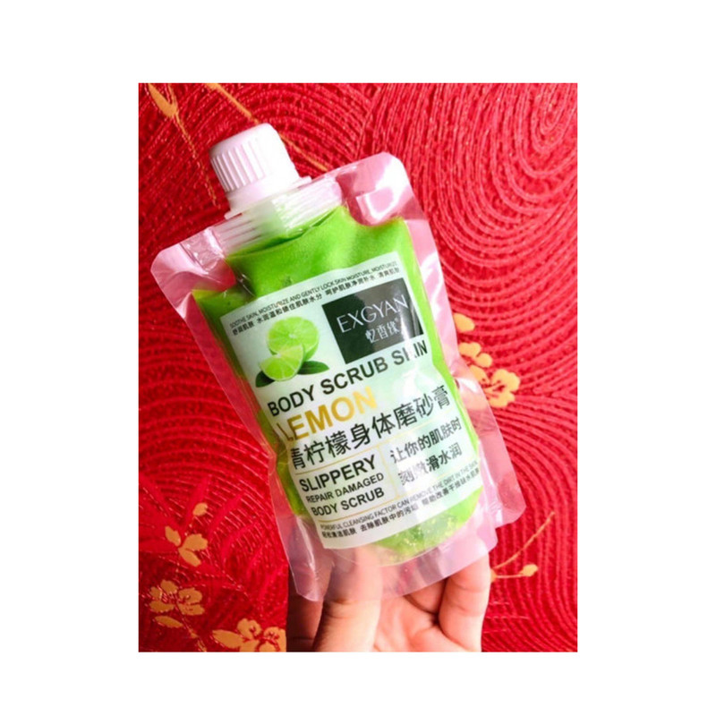 اسکراب لایه بردار پوست اکژیان مدل Lemon وزن 300 گرم اسکراب لایه بردار پوست اکژیان مدل Lemon وزن 300 گرم