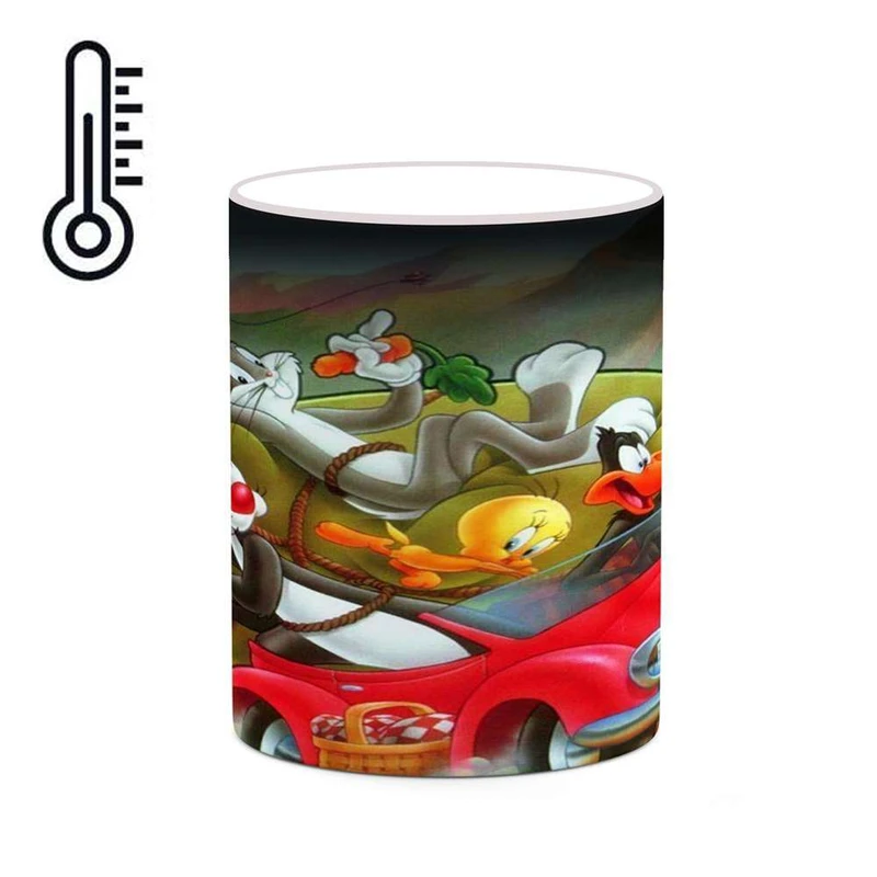 ماگ حرارتی کاکتی مدل کارتون Looney Tunes کد mgh22703