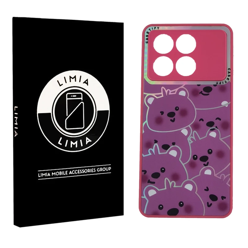 کاور لیمیا مدل فانتزی لنزدار طرح عروسکی شبرنگی مناسب برای گوشی موبایل شیائومی Redmi Poco X6 Pro